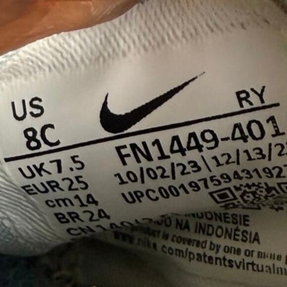 Nike Flex Runner Blue/Purple Toddler Sneakers - SZ 8 C - Picture 11 of 11